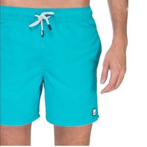 (NWOT) TOM & TEDDY Pool Blue Swim Trunks
